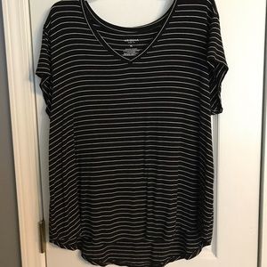 Striped V-Neck Tee